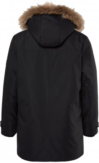 Men Plus Parka With Fur Hood Black - Kabátok - Nagyméretű Kabátok - 2XL-8XL