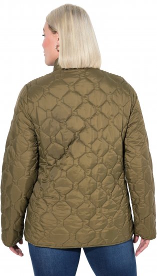 Ulla Popken HYPRAR Lightweight Quilted Water-Repellent Jacket Olive - Dzsekik - 
