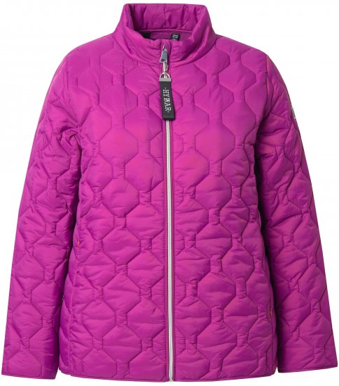 Ulla Popken HYPRAR Lightweight Quilted Water-Repellent Jacket Berry - Dzsekik - 