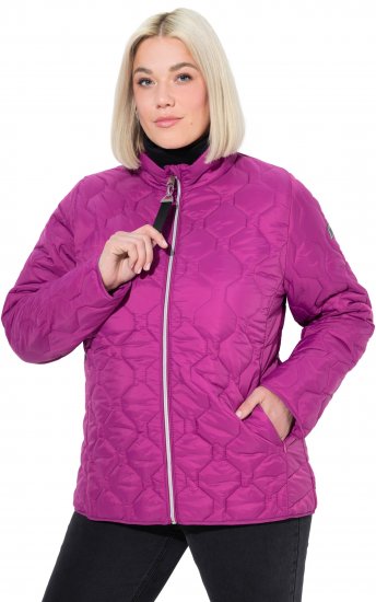 Ulla Popken HYPRAR Lightweight Quilted Water-Repellent Jacket Berry - Dzsekik - 