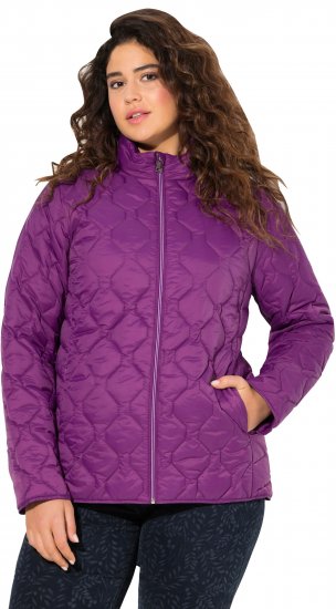 Ulla Popken HYPRAR Lightweight Quilted Water-Repellent Jacket Purple - Dzsekik - 
