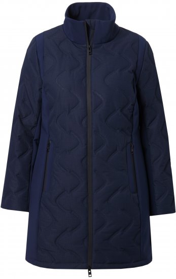 Ulla Popken HYPRAR Laser Quilted Jacket Navy - Dzsekik - 