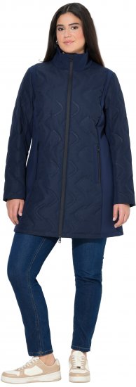 Ulla Popken HYPRAR Laser Quilted Jacket Navy - Dzsekik - 