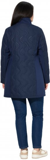 Ulla Popken HYPRAR Laser Quilted Jacket Navy - Dzsekik - 