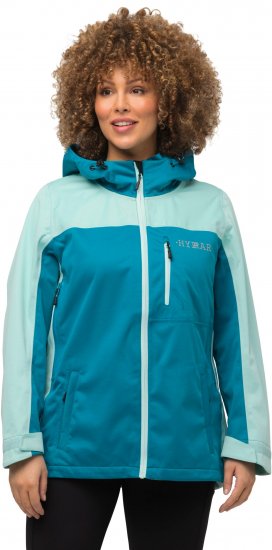Ulla Popken HYPRAR Lightweight Triple Function Jacket Turquoise - Dzsekik - 