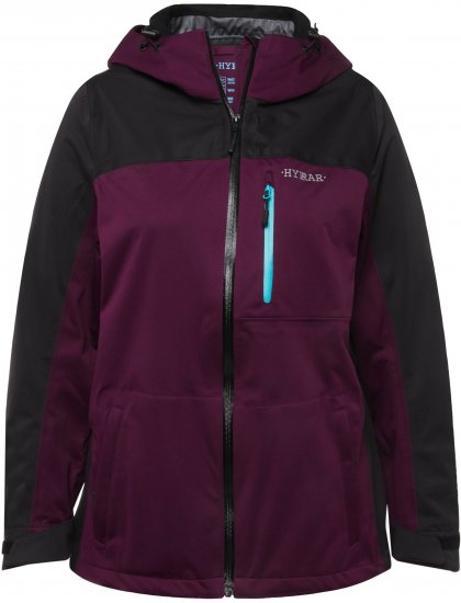 Ulla Popken HYPRAR Lightweight Triple Function Jacket Dark Berry - Dzsekik - 