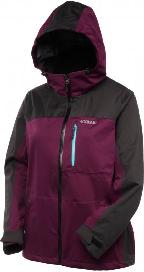 Ulla Popken HYPRAR Lightweight Triple Function Jacket Dark Berry - Dzsekik - 