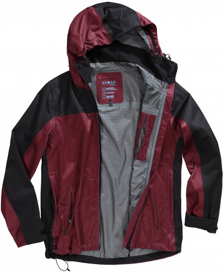Ulla Popken HYPRAR Lightweight Triple Function Jacket Dark Berry - Dzsekik - 