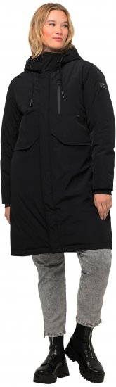 Ulla Popken HYPRAR Triple Function Recycled Fully Lined Coat Black - Dzsekik - 