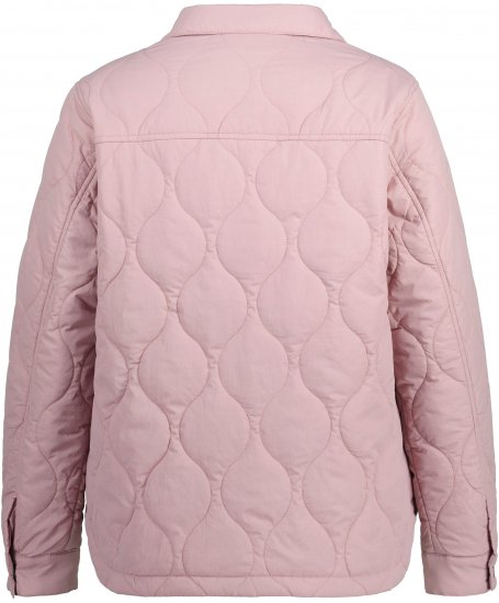 Ulla Popken Wavy Quilted Fully Lined Lightweight Jacket Old Pink - Dzsekik - 