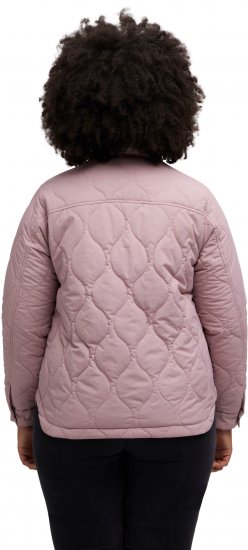 Ulla Popken Wavy Quilted Fully Lined Lightweight Jacket Old Pink - Dzsekik - 