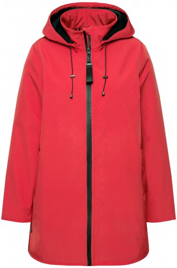 Ulla Popken HYPRAR Softshell Fleece-Lined Jacket Salsa Red - Dzsekik - 