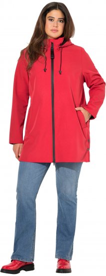 Ulla Popken HYPRAR Softshell Fleece-Lined Jacket Salsa Red - Dzsekik - 