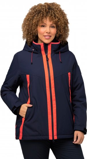 Ulla Popken HYPRAR Waterproof Triple Function Jacket Navy - Dzsekik - 