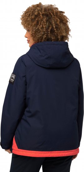 Ulla Popken HYPRAR Waterproof Triple Function Jacket Navy - Dzsekik - 