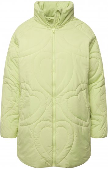 Ulla Popken HYPRAR Heart Quilted Jacket Light Sage - Dzsekik - 