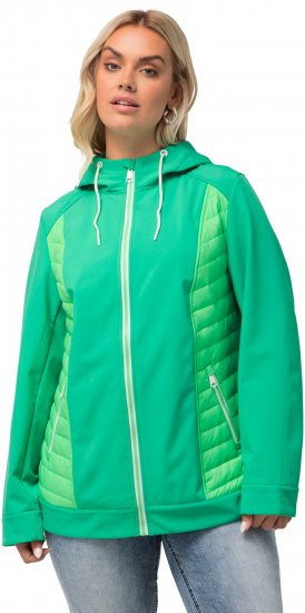 Ulla Popken Hyprar Quilt Mix Jacket Green Spring - Dzsekik - 
