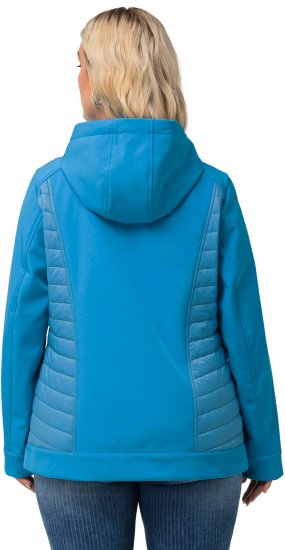 Ulla Popken Hyprar Quilt Mix Jacket Aqua - Dzsekik - 
