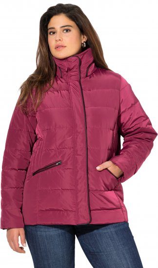 Ulla Popken Quilted Puffer Coat Carmine Red - Dzsekik - 
