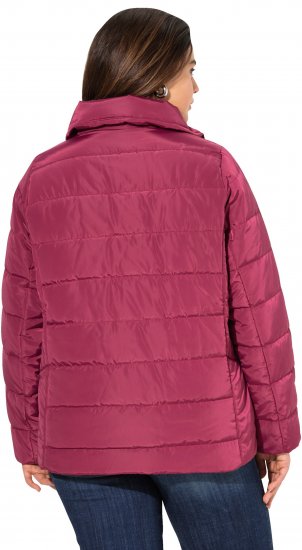 Ulla Popken Quilted Puffer Coat Carmine Red - Dzsekik - 