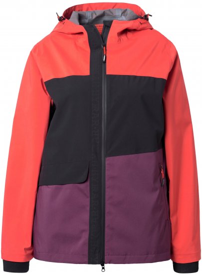 Ulla Popken HYPRAR Triple Function Jacket Dark Cherry - Dzsekik - 
