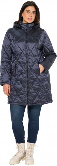 Ulla Popken HYPRAR Diamond Quilted Jacket Night Blue - Dzsekik - 