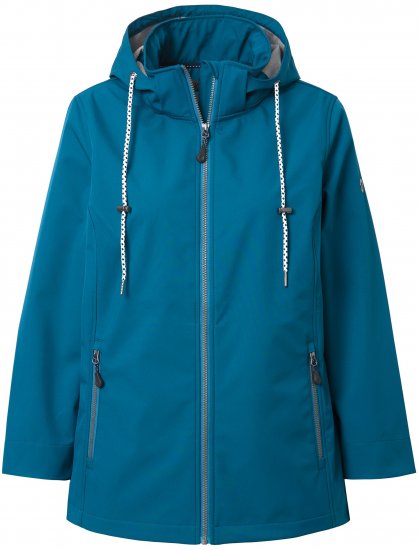 Ulla Popken HYPRAR Triple Function Softshell Jacket Teal - Dzsekik - 