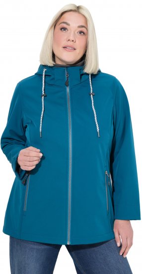 Ulla Popken HYPRAR Triple Function Softshell Jacket Teal - Dzsekik - 