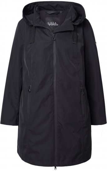 Ulla Popken HYPRAR Waterproof Jacket Black - Dzsekik - 