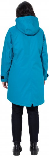 Ulla Popken HYPRAR Triple-Function Longline Jacket Turquoise - Dzsekik - 