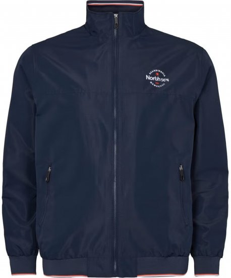 North Latitude 21171 Sporty Water Resistant 5000mm Bomber Jacket Navy - Kabátok - Nagyméretű Kabátok - 2XL-8XL