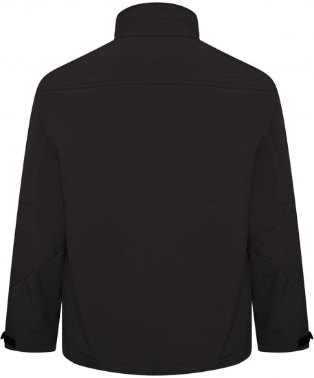 Kam Jeans KV132 Softshell Panelled Jacket Black - Kabátok - Nagyméretű Kabátok - 2XL-8XL