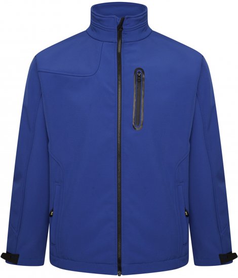 Kam Jeans KV132 Softshell Panelled Jacket Royal Blue - Kabátok - Nagyméretű Kabátok - 2XL-8XL