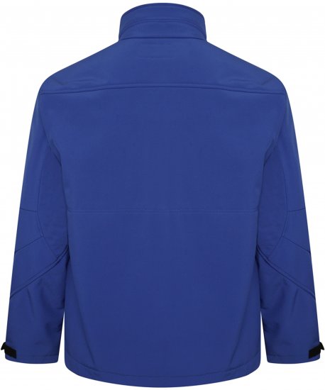 Kam Jeans KV132 Softshell Panelled Jacket Royal Blue - Kabátok - Nagyméretű Kabátok - 2XL-8XL