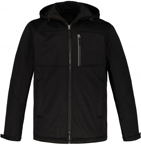 JP1880 Softshell Wind and Water Resistant Jacket Black TALL - TALL kabátok - 