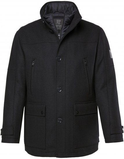 JP1880 Jacket Water-repellent Warm Black - Kabátok - Nagyméretű Kabátok - 2XL-8XL