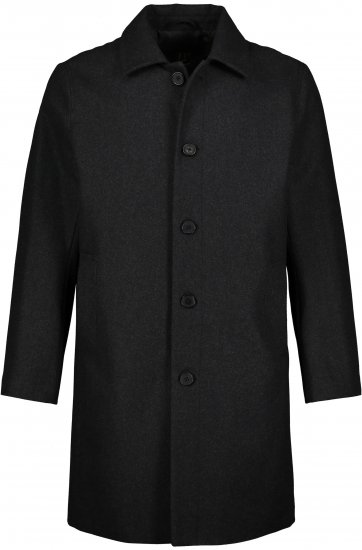 JP1880 Coat Wool Blend Water Repellent Dark Grey - Kabátok - Nagyméretű Kabátok - 2XL-8XL