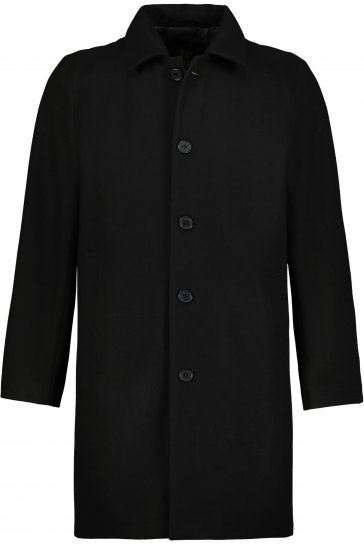 JP1880 Coat Wool Blend Water Repellent Black - Kabátok - Nagyméretű Kabátok - 2XL-8XL