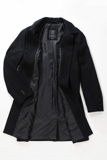 JP1880 Coat Wool Blend Water Repellent Black - Kabátok - Nagyméretű Kabátok - 2XL-8XL