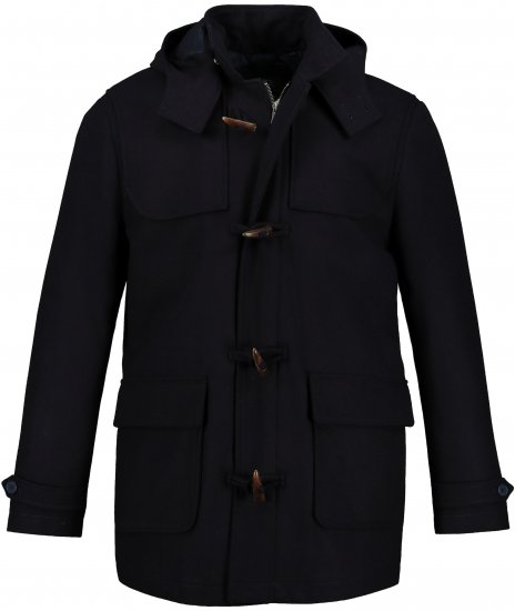 JP1880 Duffle Coat Water Repellent with Detachable Hood Navy - Kabátok - Nagyméretű Kabátok - 2XL-8XL