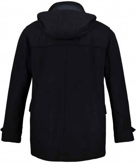 JP1880 Duffle Coat Water Repellent with Detachable Hood Navy - Kabátok - Nagyméretű Kabátok - 2XL-8XL