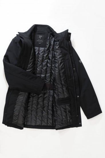 JP1880 Jacket Business Waterproof Black - Kabátok - Nagyméretű Kabátok - 2XL-8XL