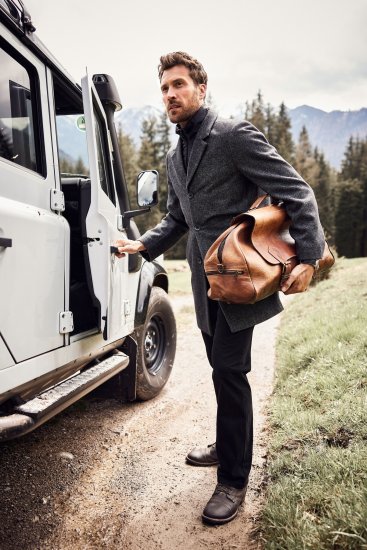 JP1880 Coat Wool Blend Quilted Insert Black - Kabátok - Nagyméretű Kabátok - 2XL-8XL