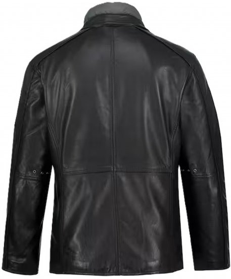 JP1880 Jacket Nappa Lamb Leather Black - Kabátok - Nagyméretű Kabátok - 2XL-8XL