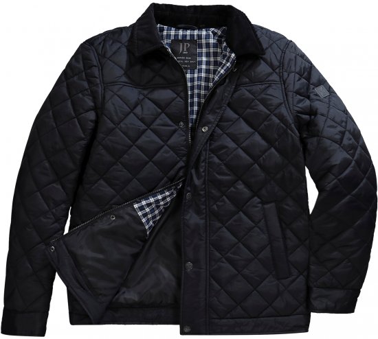 JP1880 Jacket Quilted Black - Kabátok - Nagyméretű Kabátok - 2XL-8XL