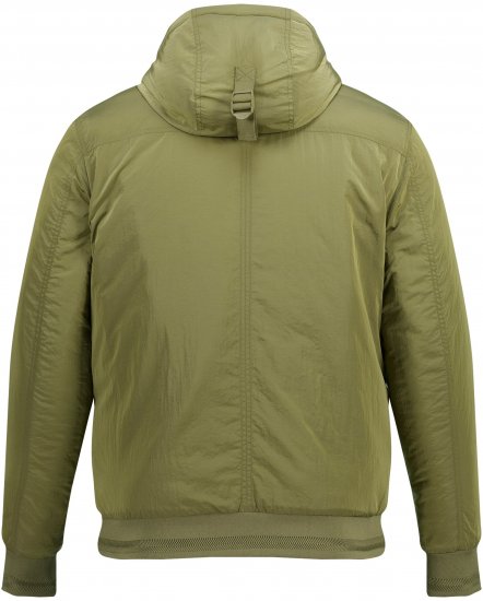 STHUGE Bomber Jacket With Hood Green - Kabátok - Nagyméretű Kabátok - 2XL-8XL