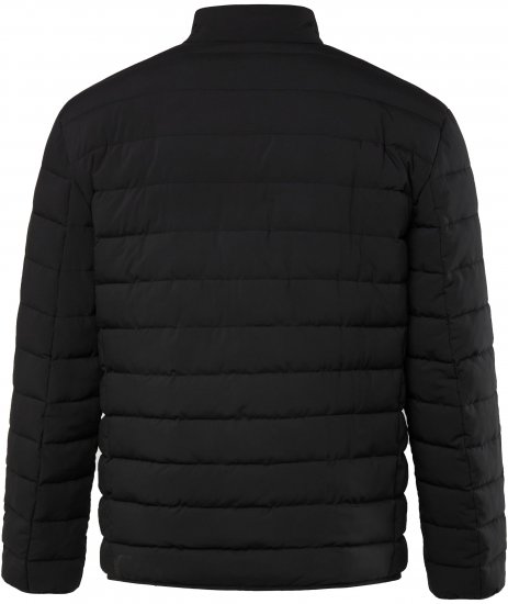 JP1880 Jacket Quilted Stand-up Collar Black - Kabátok - Nagyméretű Kabátok - 2XL-8XL