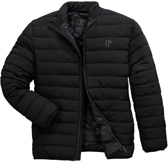 JP1880 Jacket Quilted Stand-up Collar Black - Kabátok - Nagyméretű Kabátok - 2XL-8XL