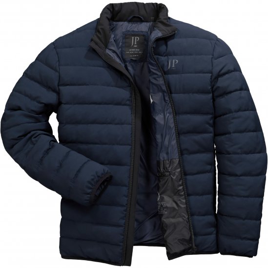 JP1880 Jacket Quilted Stand-up Collar Navy - Kabátok - Nagyméretű Kabátok - 2XL-8XL