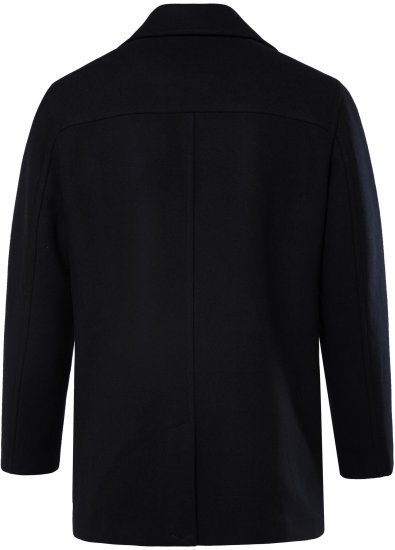 JP1880 Caban Short Double-breasted Overcoat Navy - Kabátok - Nagyméretű Kabátok - 2XL-8XL